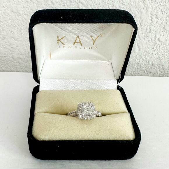 NEW Kay Jewelers Neil Lane Engagement Diamond Ring 14K White Gold 1.5ct size 4.5 - Picture 3 of 11